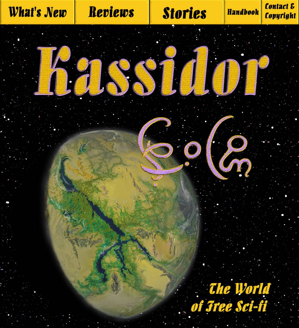 Picture of the planet Kassidor in space with links to major sections of the site